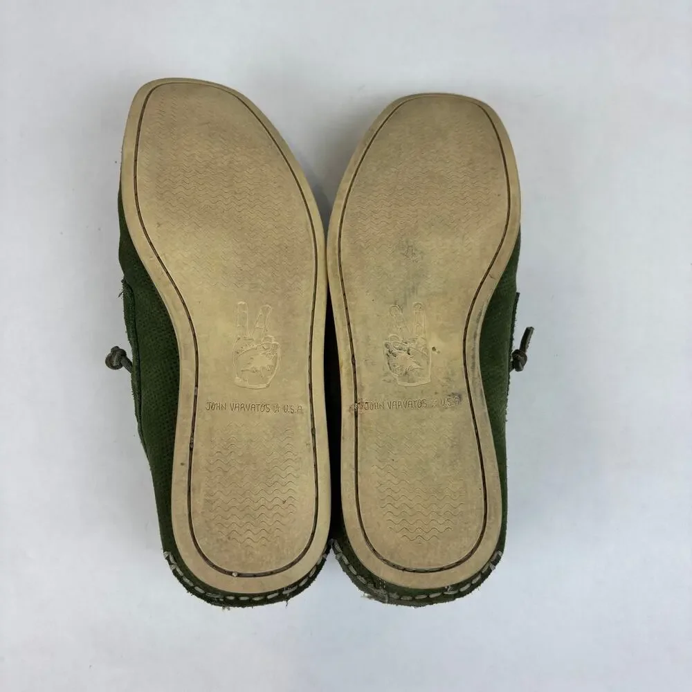 John Varvatos Star USA Suede Boat Shoes Moccasins Men's 7.5M